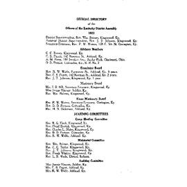 Kentucky International Apostolic  Holiness Church - 1922