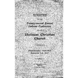 Indiana Holiness Christian Church - 1917
