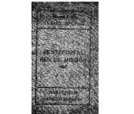 New York Pentecostal Rescue Mission Association - 1918