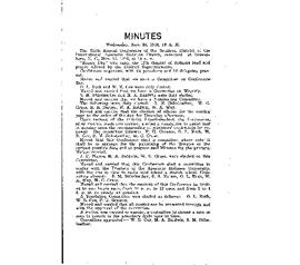 Southern District of the International Apostolic Holiness Church - 1916