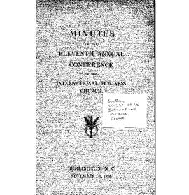 The Southern District International Holiness Church - 1921