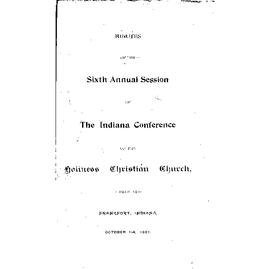 Indiana Holiness Christian Church -1901
