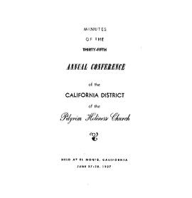 California Conference - 1957