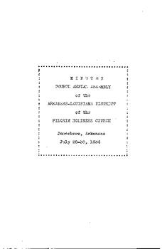Arkansas-Louisiana Conference Minutes 1934