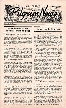 California Pilgrim News 1960