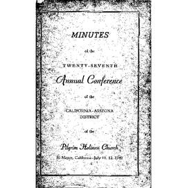 California-Arizona Conference Minutes 1949