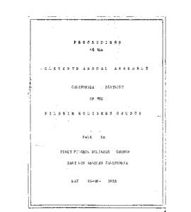California Conference - 1933