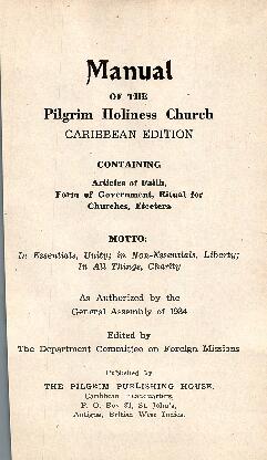 1934 PHC Manual Caribbean Edition
