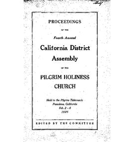 California Conference - 1926