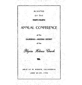 California-Arizona Conference Minutes 1956