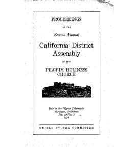 California Conference - 1924