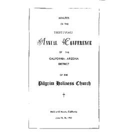 California-Arizona Conference Minutes 1953