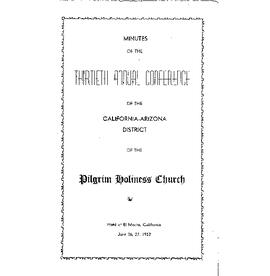 California-Arizona Conference Minutes 1952