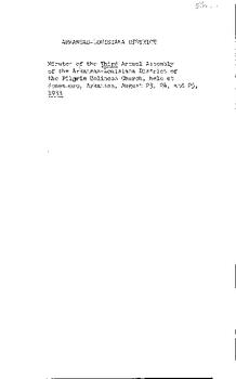 Arkansas-Louisiana Conference Minutes 1933