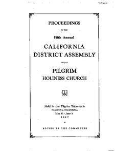 California Conference - 1927