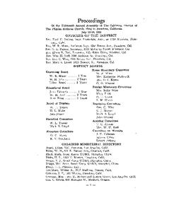 California Conference - 1935