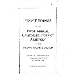 California Conference - 1923