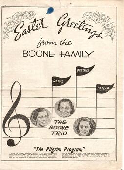 Easter Greetings from the Boone Family