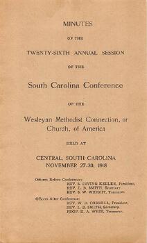 South Carolina Conference Minutes 1918