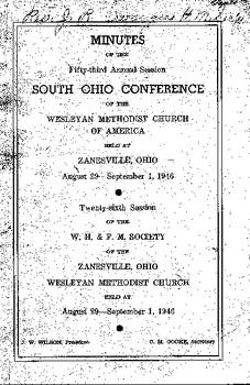 South Ohio Conference Minutes 1946