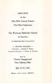 Ohio Conference Minutes 1962