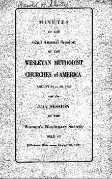 South Ohio Conference Minutes 1955
