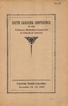 South Carolina Conference Minutes 1919