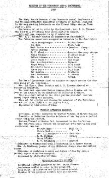 Wisconsin Conference Minutes 1934