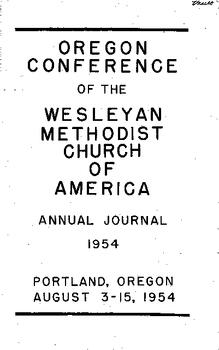 Oregon Conference Minutes 1954