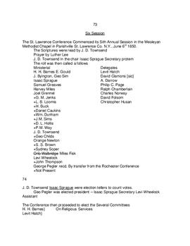 St. Lawrence Conference Minutes 1850