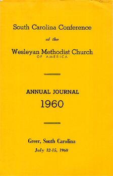 South Carolina Conference Minutes 1960
