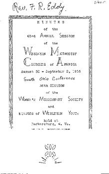 South Ohio Conference Minutes 1956