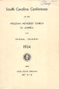 South Carolina Conference Minutes 1954
