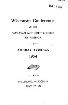 Wisconsin Conference Minutes 1954