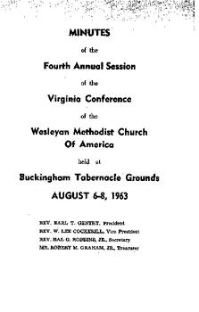 Virginia Conference Minutes 1963