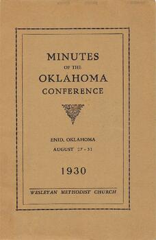 Oklahoma Conference Minutes 1930