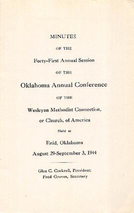 Oklahoma Conference Minutes 1944
