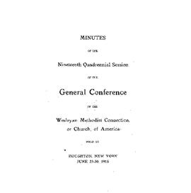 1915 General Conference Journal (WMC)