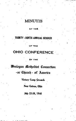 Ohio Conference Minutes 1946