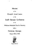 South Georgia Conference Minutes 1953