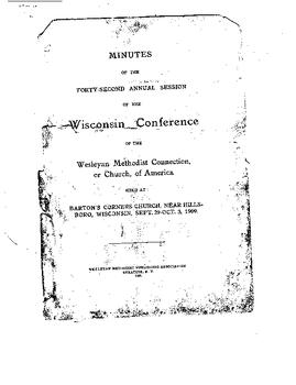 Wisconsin Conference Minutes 1909