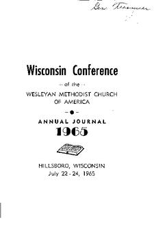Wisconsin Conference Minutes 1965