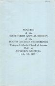 South Georgia Conference Minutes 1958