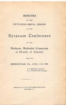 Syracuse Conference Minutes 1908