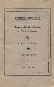Wisconsin Conference Minutes 1939