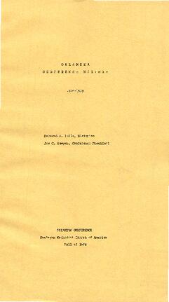 Oklahoma Conference History 1904-1968