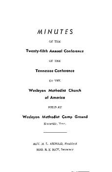 Tennessee Conference Minutes 1954
