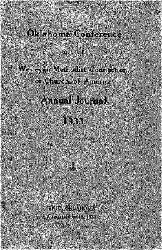 Oklahoma Conference Minutes 1933