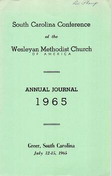 South Carolina Conference Minutes 1965