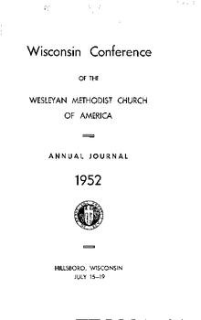 Wisconsin Conference Minutes 1952
